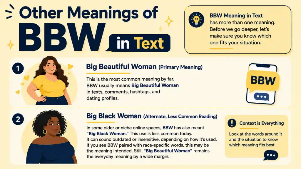 BBW Meaning in Text