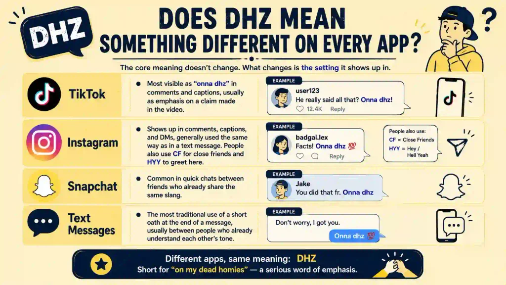 DHZ Meaning in Text