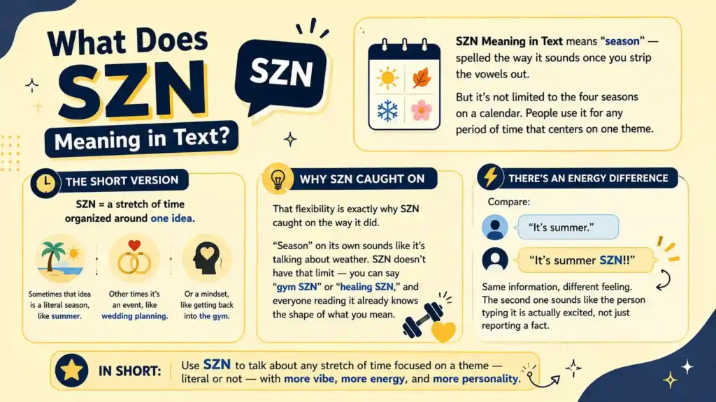 SZN Meaning in Text