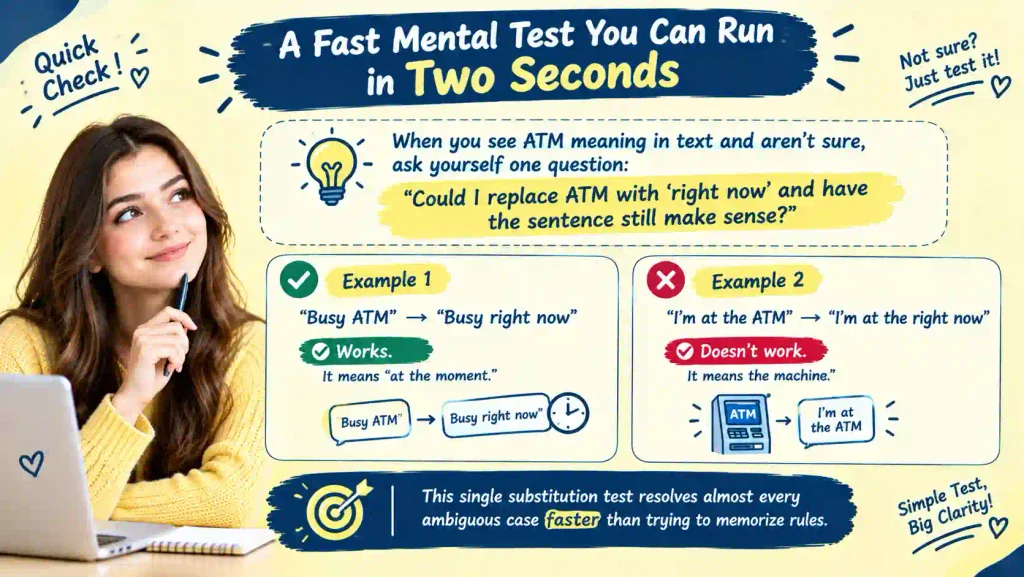 ATM meaning in text
