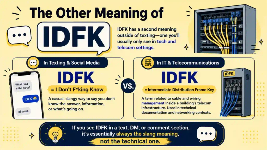 IDFK Meaning in Text