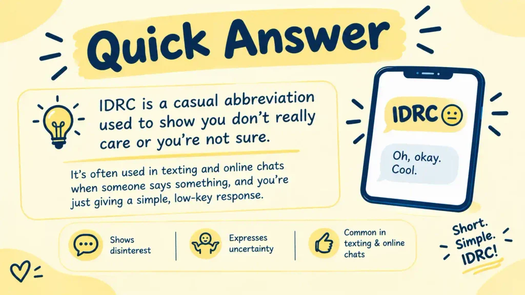 IDRC Meaning in Text