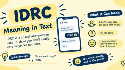 IDRC Meaning in Text