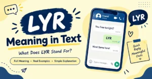 LYR Meaning in Text