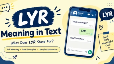 LYR Meaning in Text