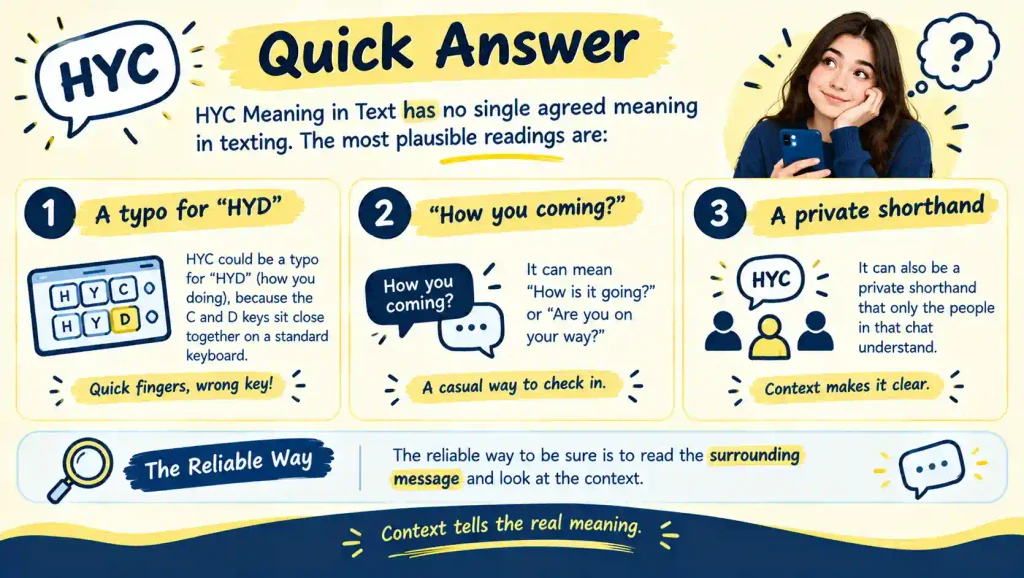 HYC Meaning in Text